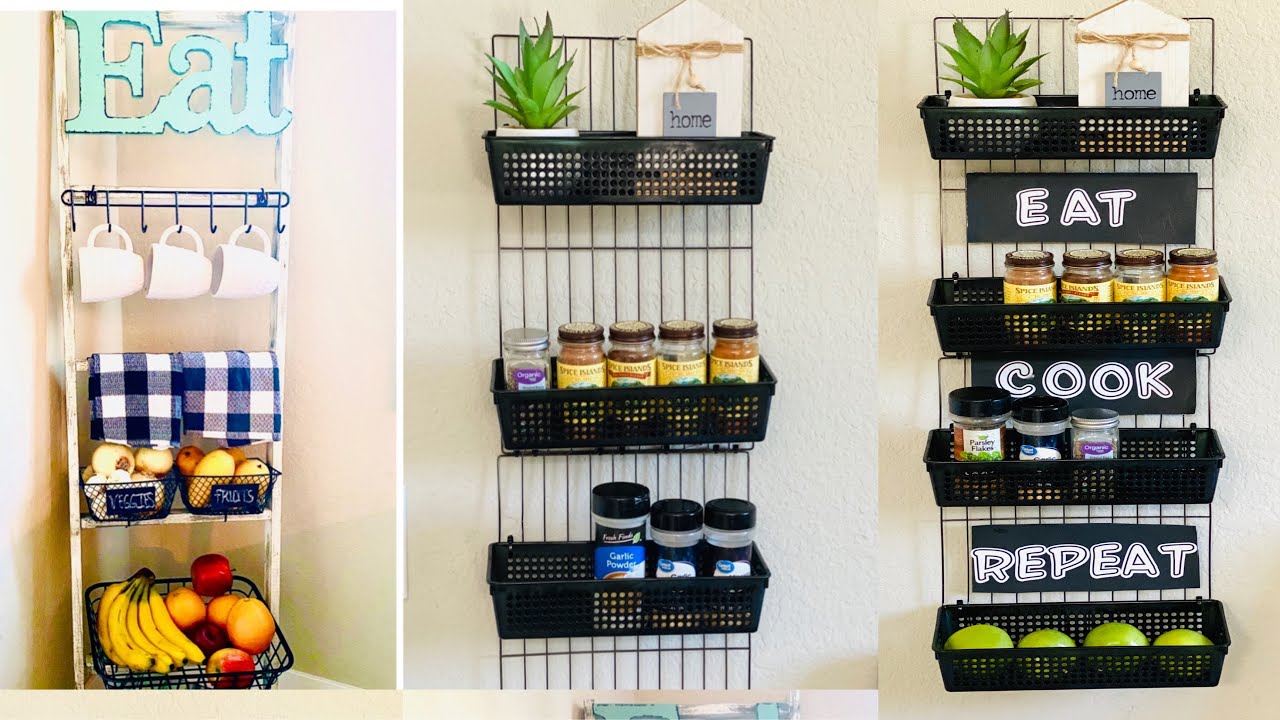 DOLLAR TREE DIY |Ladder DIY | HOME DEPOT DIY | Spice Rack Dollar tree DIY