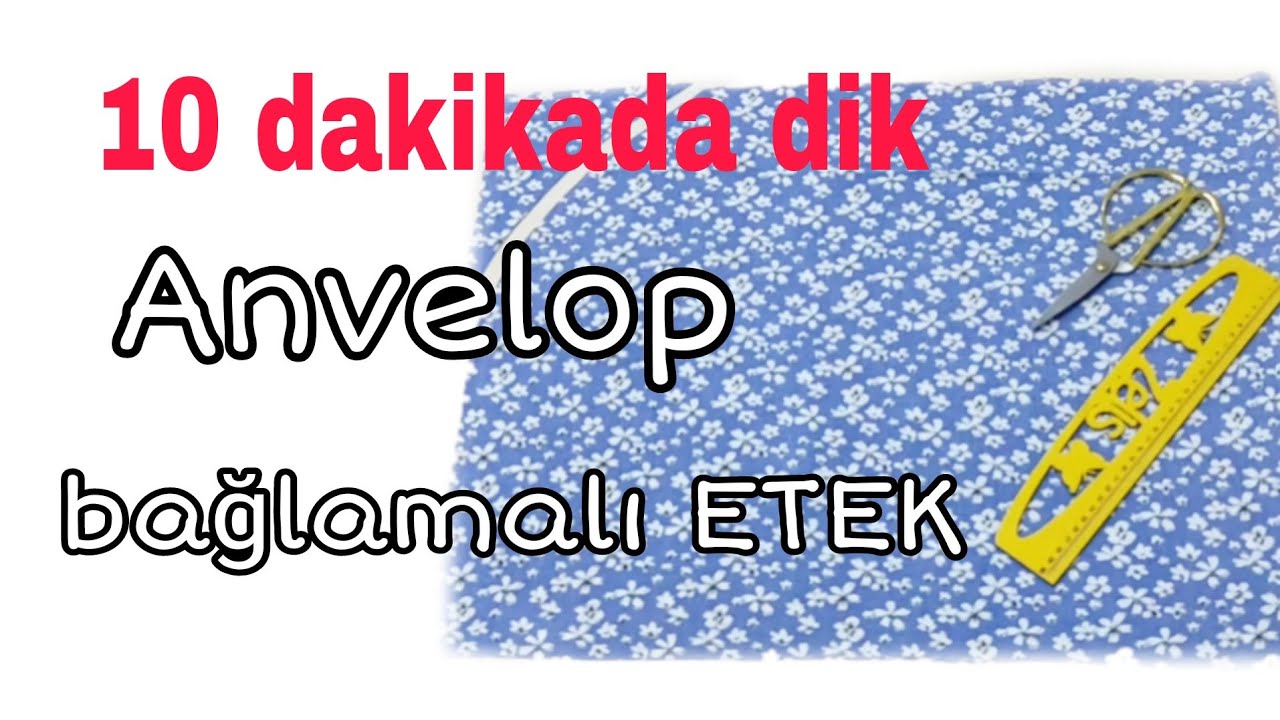 ANVELOP ETEK /How to Make a  Wrap Skirt without a Pattern /A_Line   kurti cutting and Stitching..
