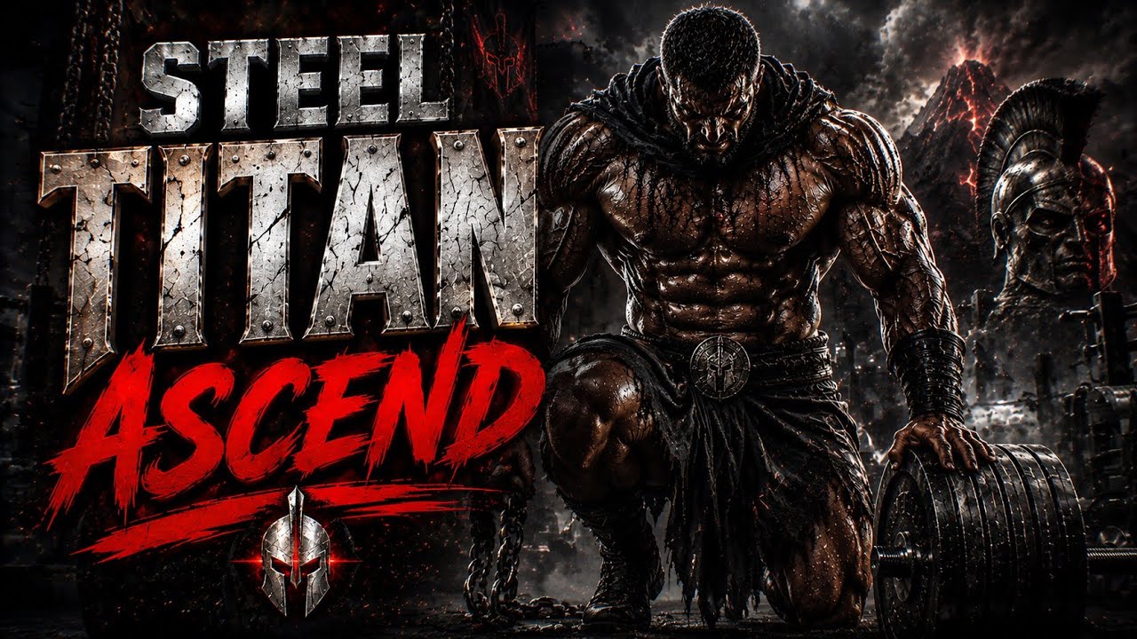 GrindShow - Steel Titan Ascend (Lyric Video) | Gym Motivation Workout Music