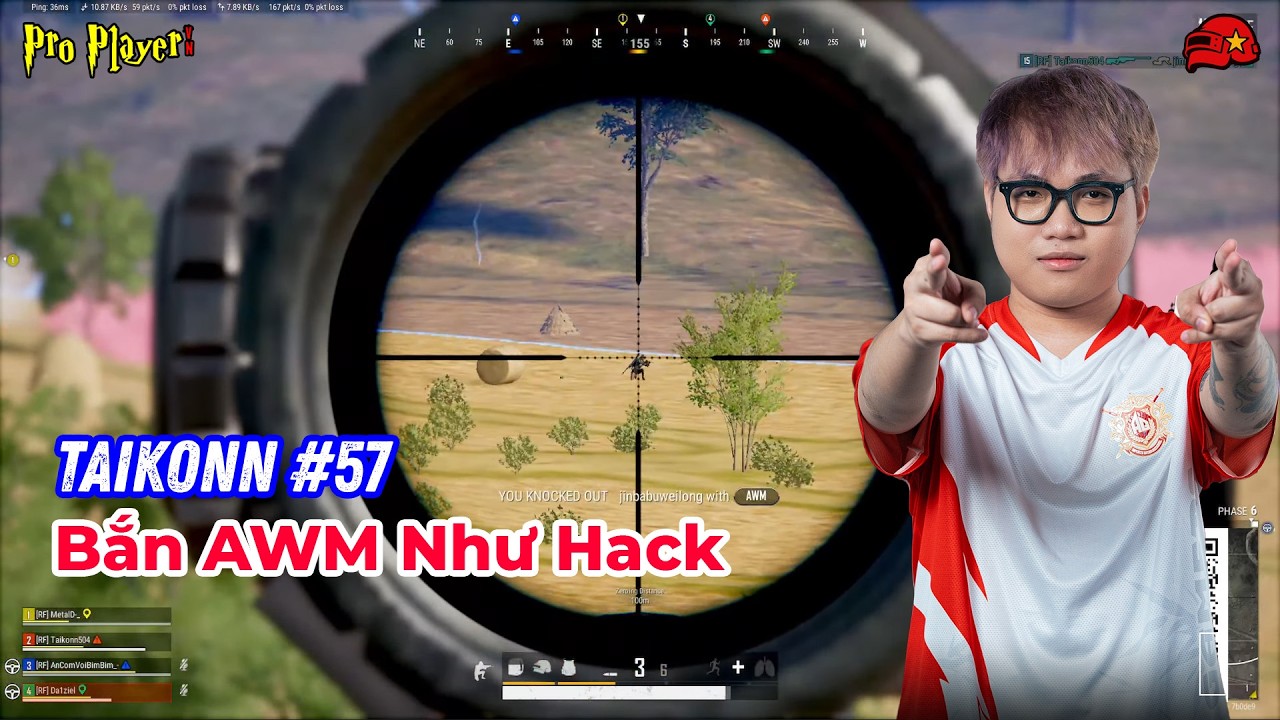 PUBG PC I AL_Taikonn #57 I Bắn AWM Như Hack