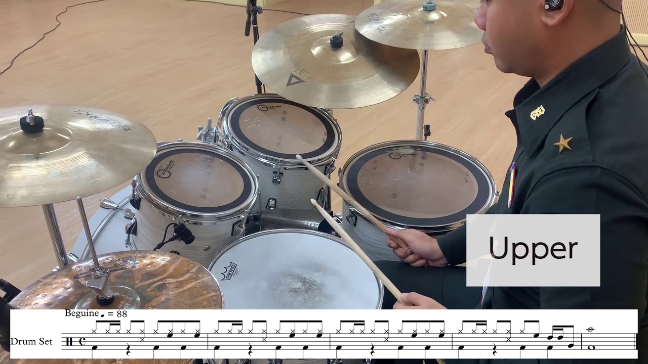 How to play Drum Lesson 5 : Beguine