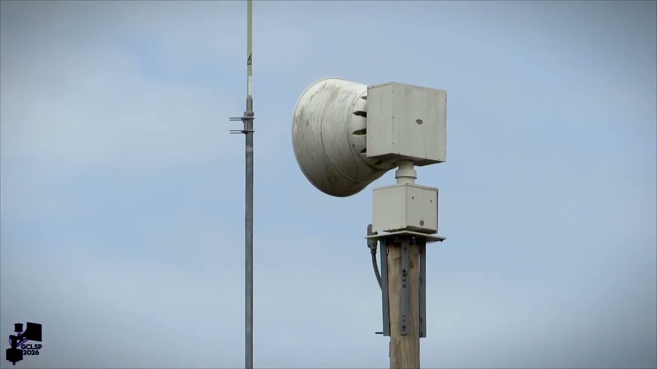 Federal Signal 2001-SRNB Siren Test | Alert x3 & Eerie Ambiance | Jenks, OK
