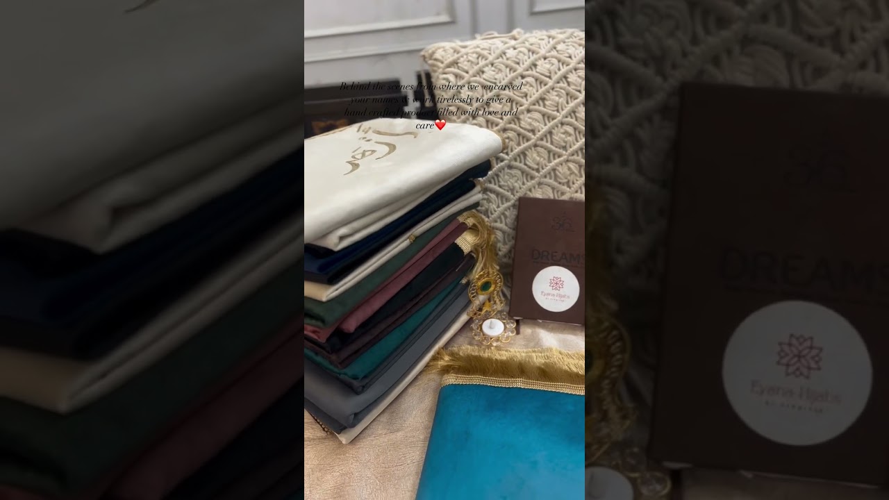 Personalised prayer mat Nikah gifts #personalised #bts #trend #viral #couple #gifts #madina #story