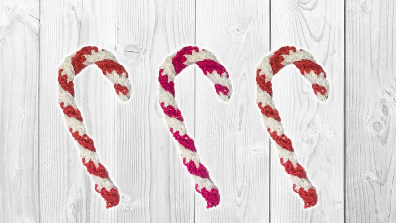 How to Crochet an EASY Candy Cane | Christmas Crochet Pattern
