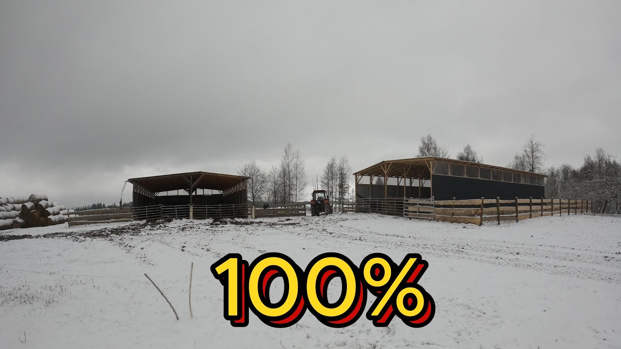 EkoŪkis #97 Pašiūrė užbaigta, darbai, traiškyti grūdai.