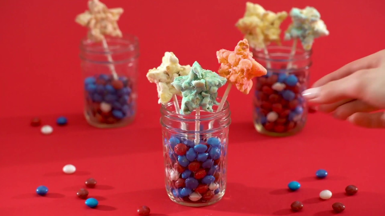 Skittles Red White and Blue Popcorn Stars