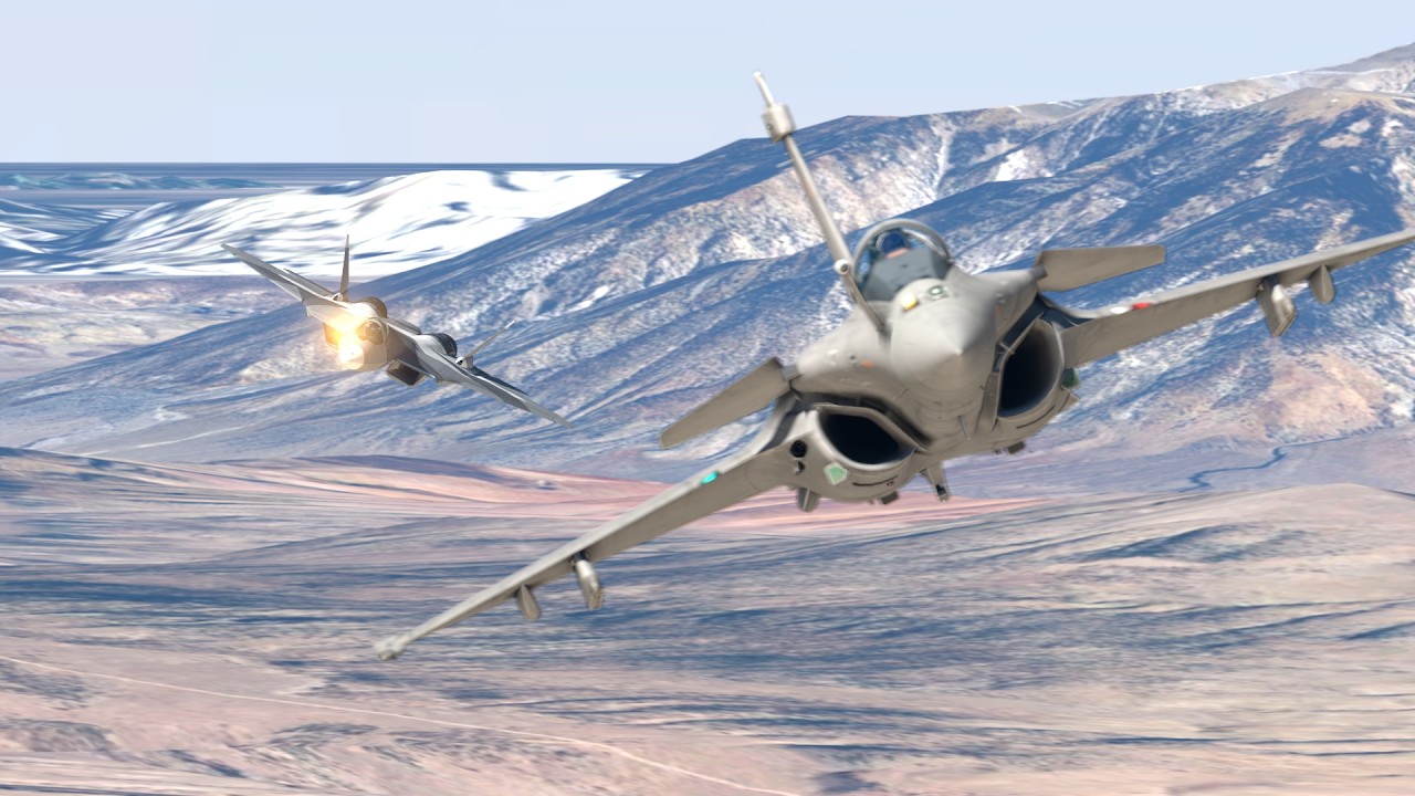 (Animation) SU-57 vs Rafale