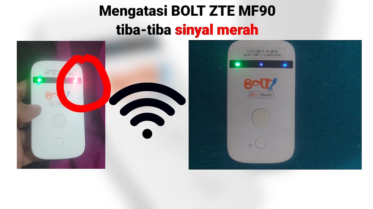 Mengatasi BOLT ZTE MF90 sinyal merah