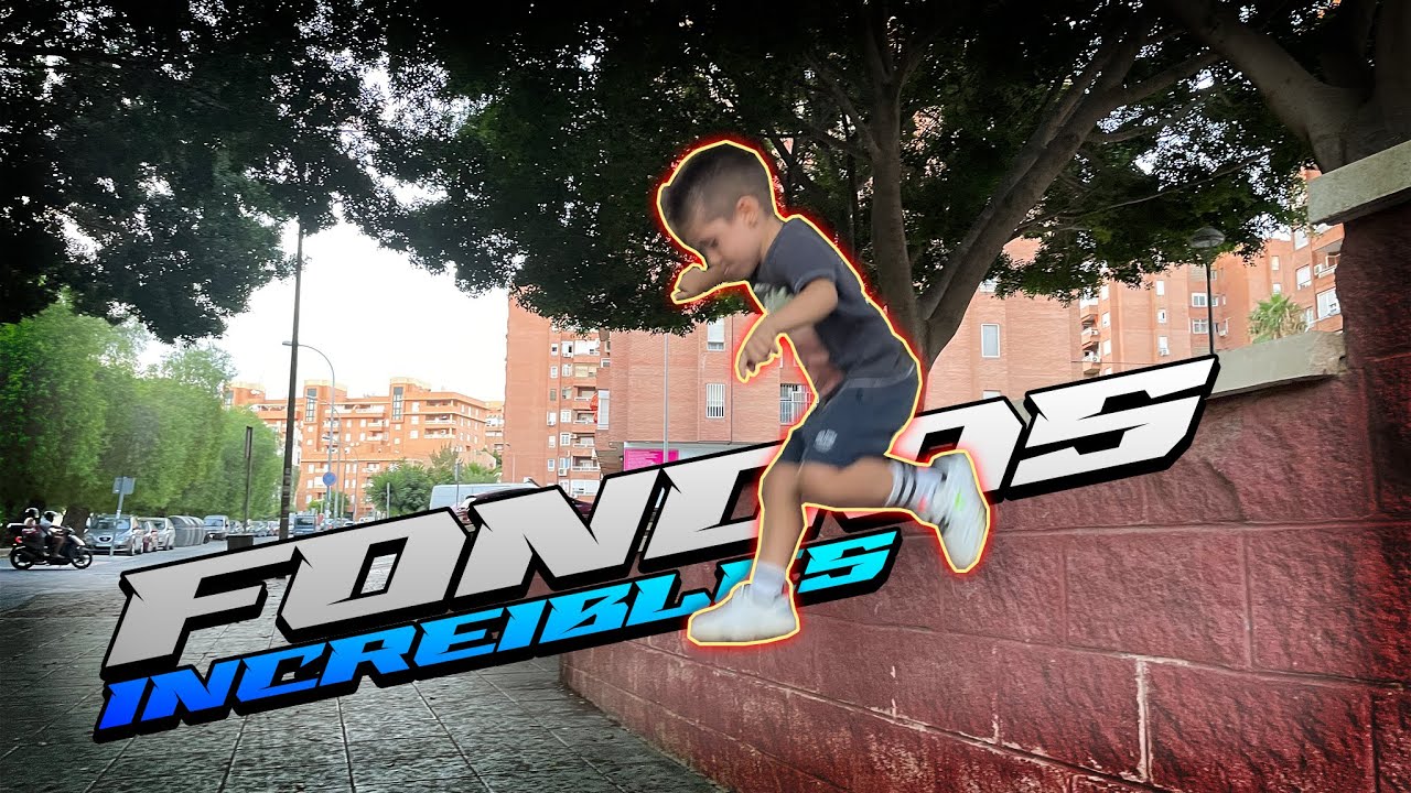 Niños haciendo fondos de PARKOUR