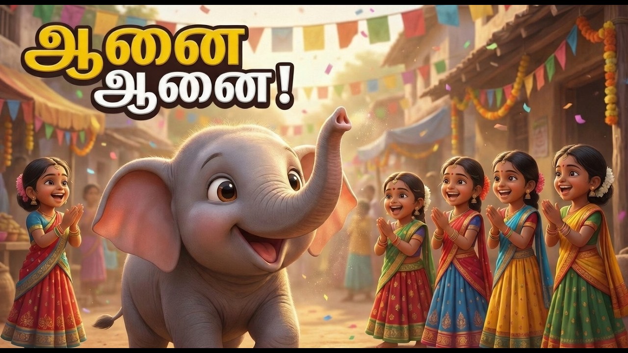 ஆனை, ஆனை, அழகர் ஆனை - Azhagar Aanai | Tamil Children’s Song with Baby Elephant!