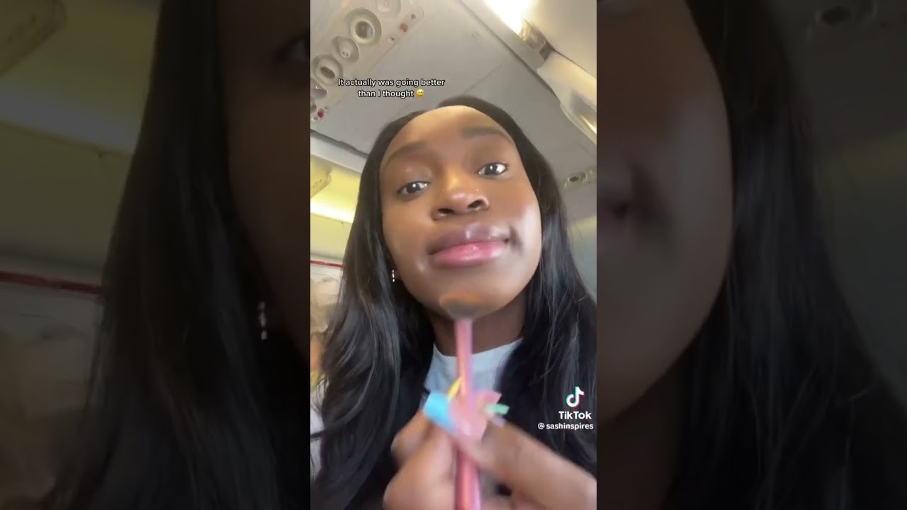 Do makeup on a plane, easy by @sashinspires