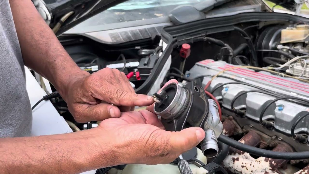 How to test  the Idle control valve Part 2 on Mercedes Benz 1991 190e 2.6L