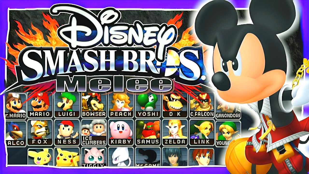 What if Disney made Super Smash Bros Melee?? // Disney Smash Bros Melee Roster!!