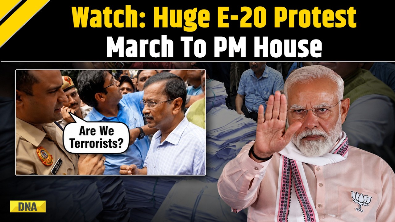 E20 Petrol News: 'We Are Not Terrorists' Kejriwal's E-20 March To PM House Stopped, Watch Huge Chaos
