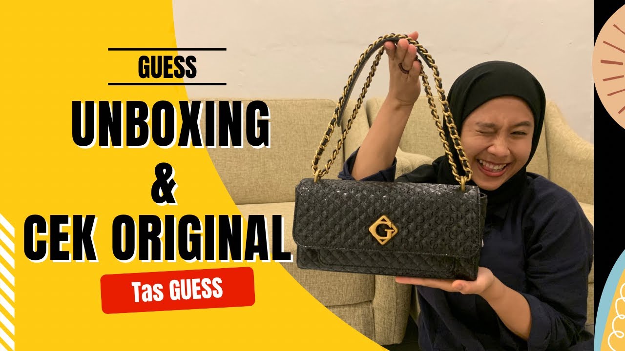 UNBOXING & CEK ORIGINAL TAS GUESS NERINA CONVERTIBLE CROSSBODY FLAP