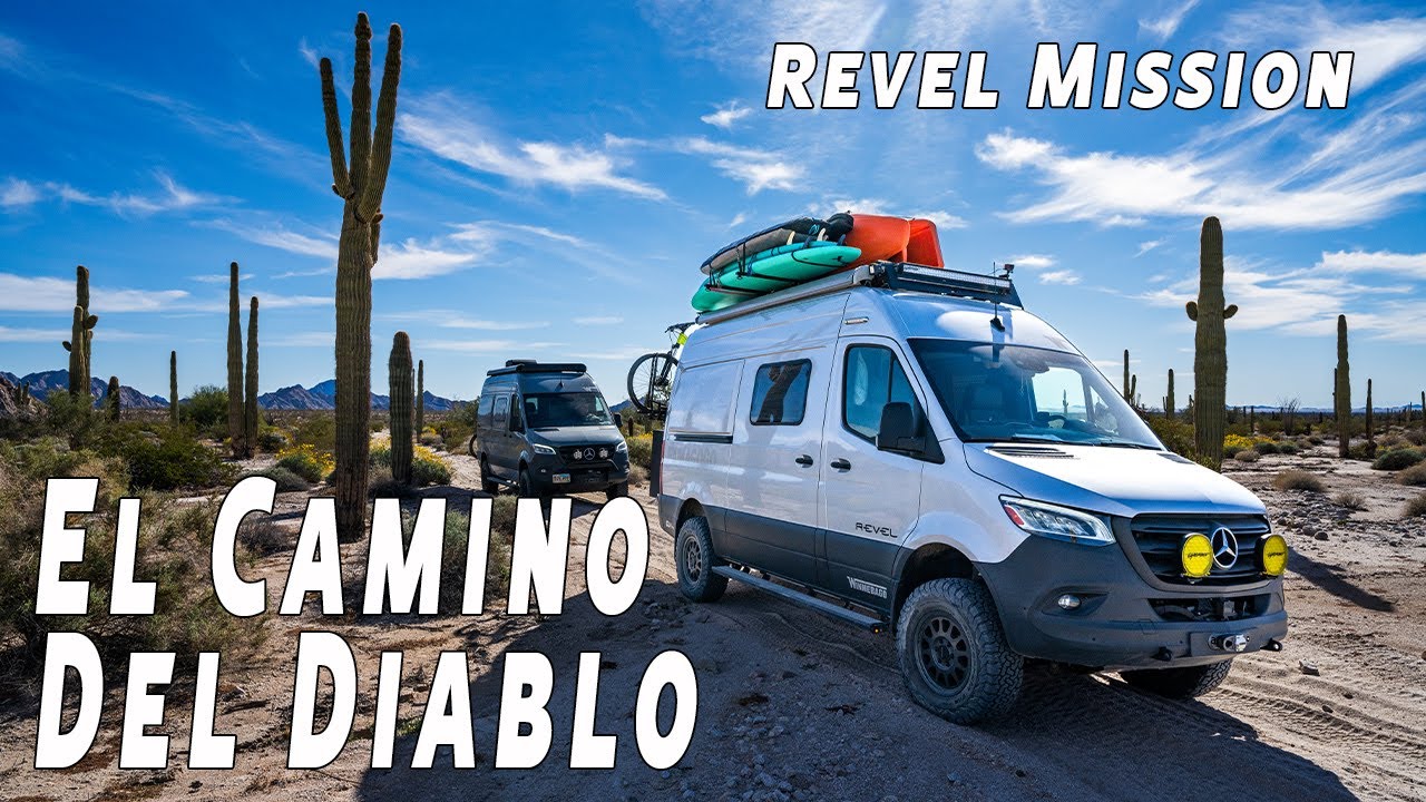Three Winnebago Revels 4x4 Vans take on the El Camino Del Diablo of Southern Arizona