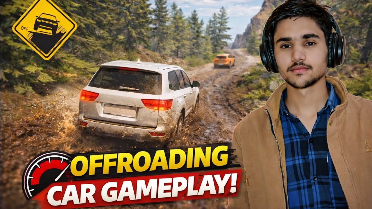 😱 FULL OFF-ROADING CAR GAMEPLAY | 🚗 👌Mud Driving  फुल्ली ऑफ-रोडिंग कार गेम | पहाड़, कीचड़ और खतरनाक 
