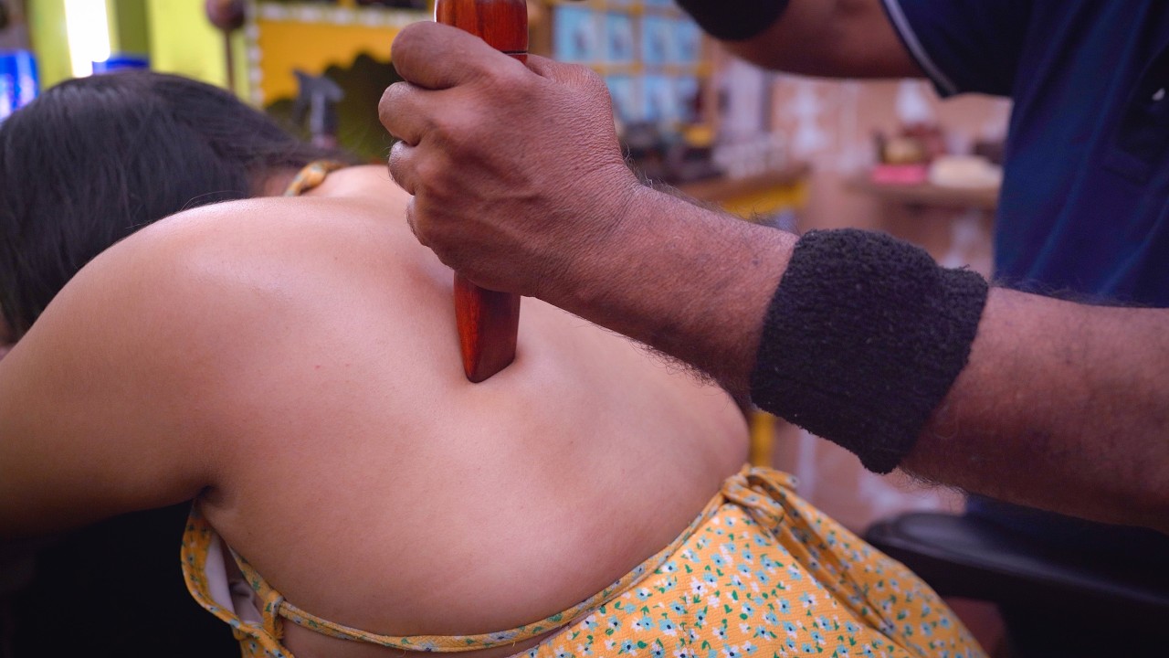 Acupressure Barber Intense Tok Sen Massage ASMR | Indian Massage