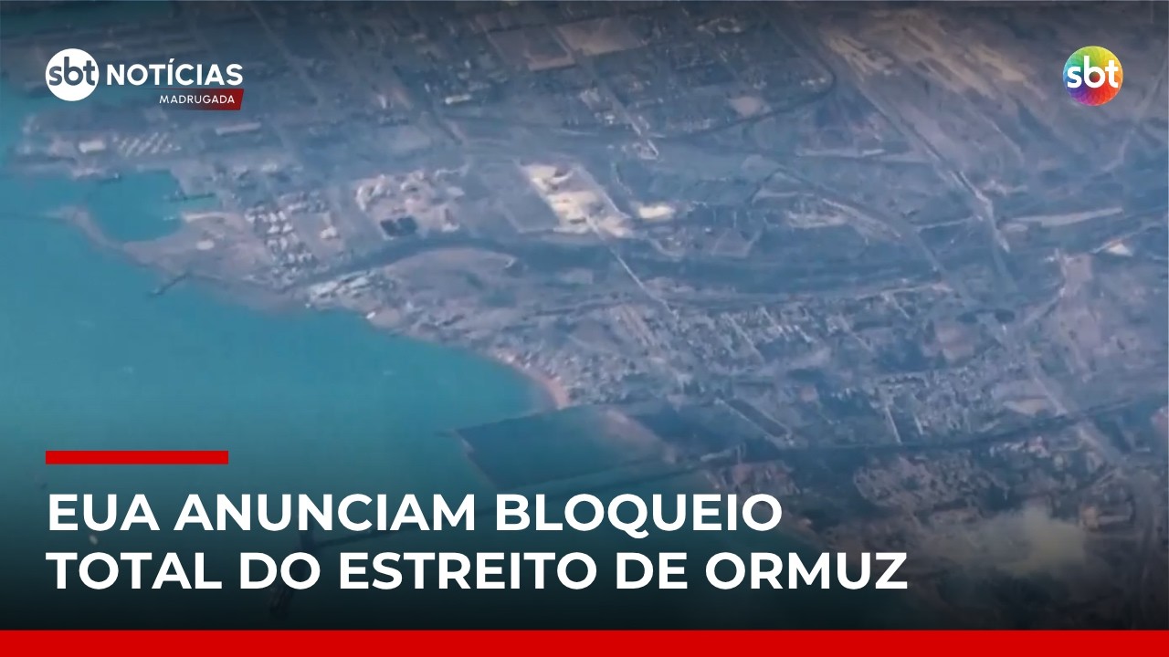 EUA anunciam bloqueio total do Estreito de Ormuz e tens&atilde;o global aumenta | #SBTNot&iacute;cias