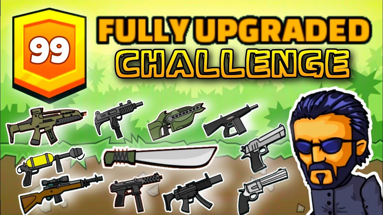 Mini Militia Fully Upgraded Guns Challenge😱