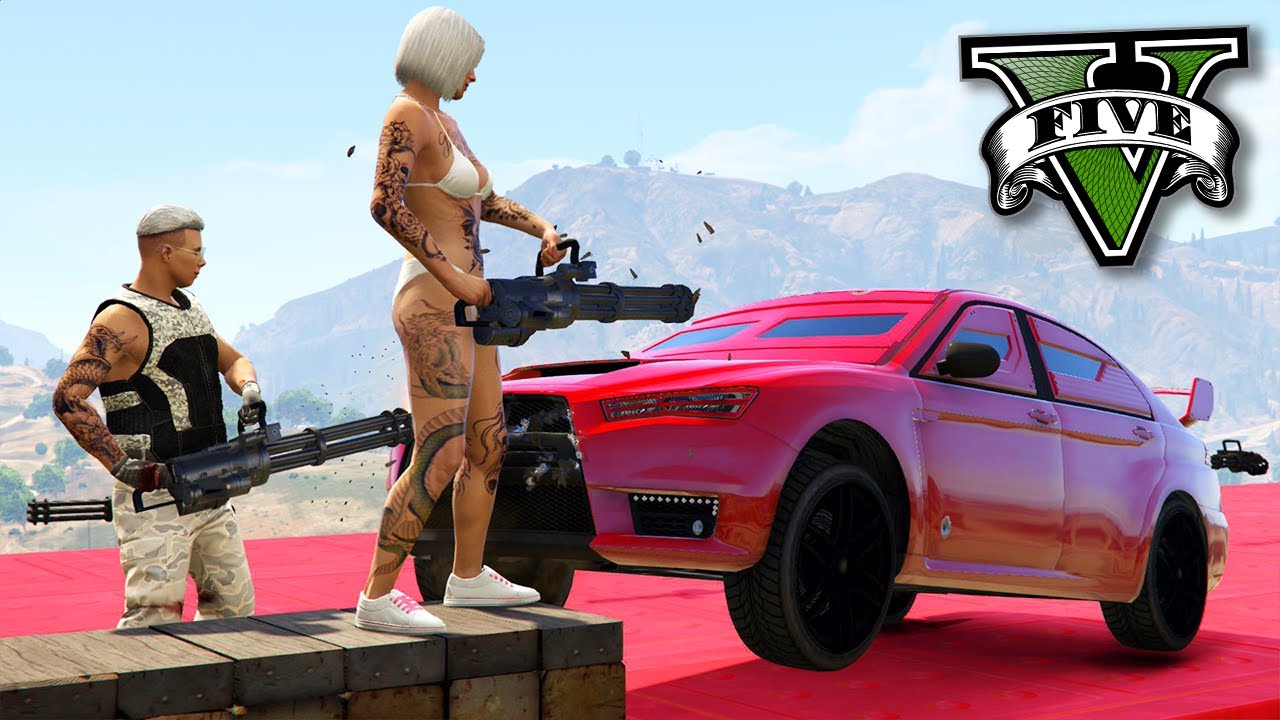 GTA V Online: MINIGUN vs LANCER BLINDADO - INCRÍVEL!!!