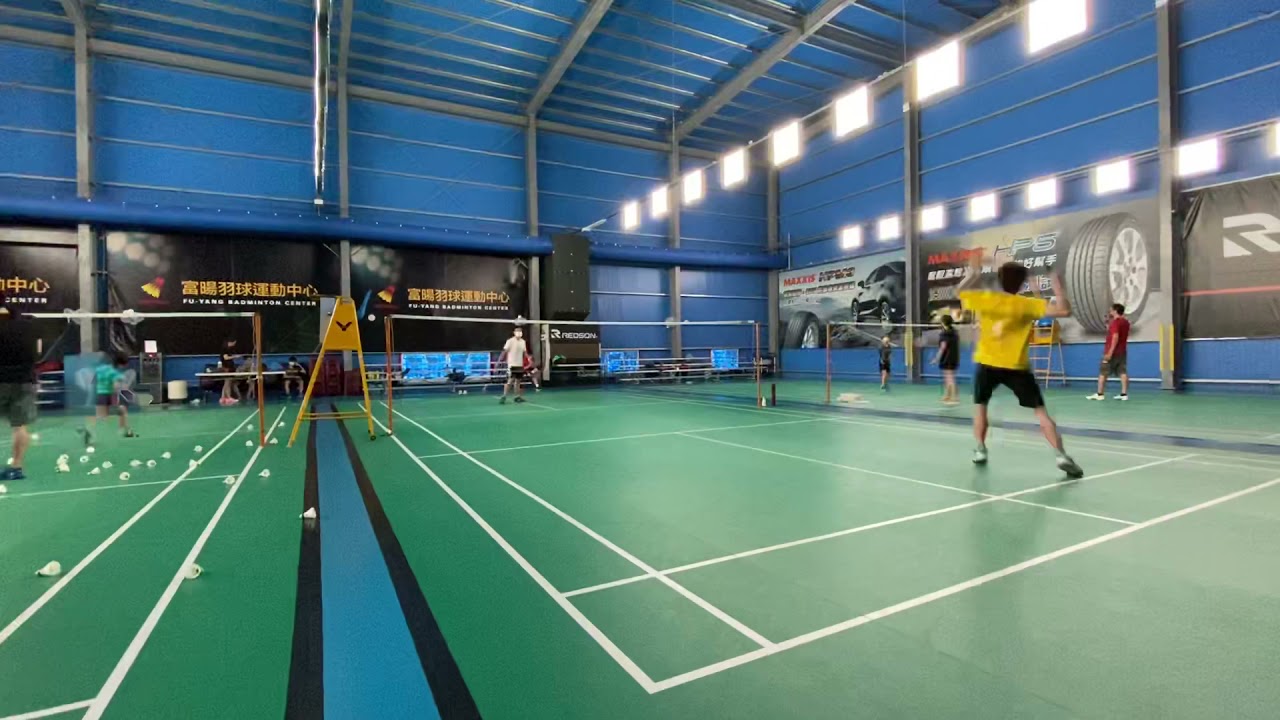 20211009 男子羽球單打 21分制
part 2（Andy Tsai（黃衣）vs Brian Song（白衣）