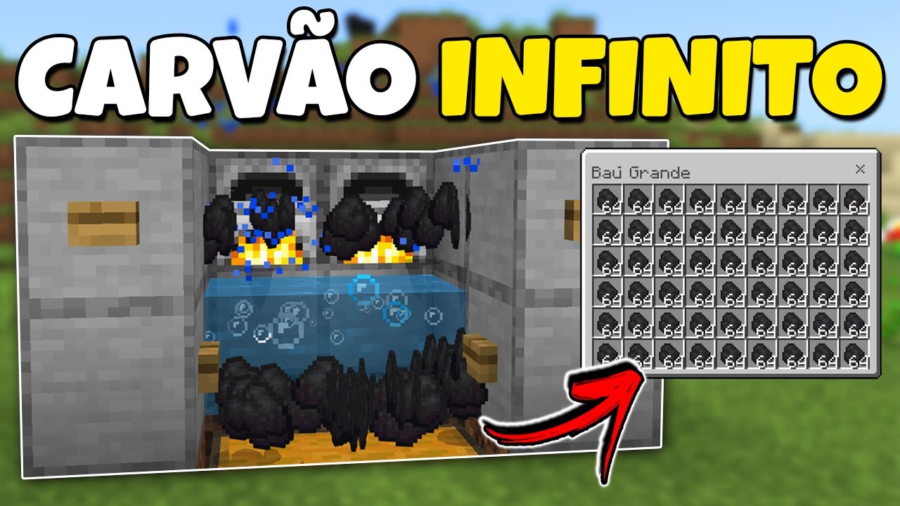 FARM de CARVÃO INFINITO no MINECRAFT SURVIVAL 1.21