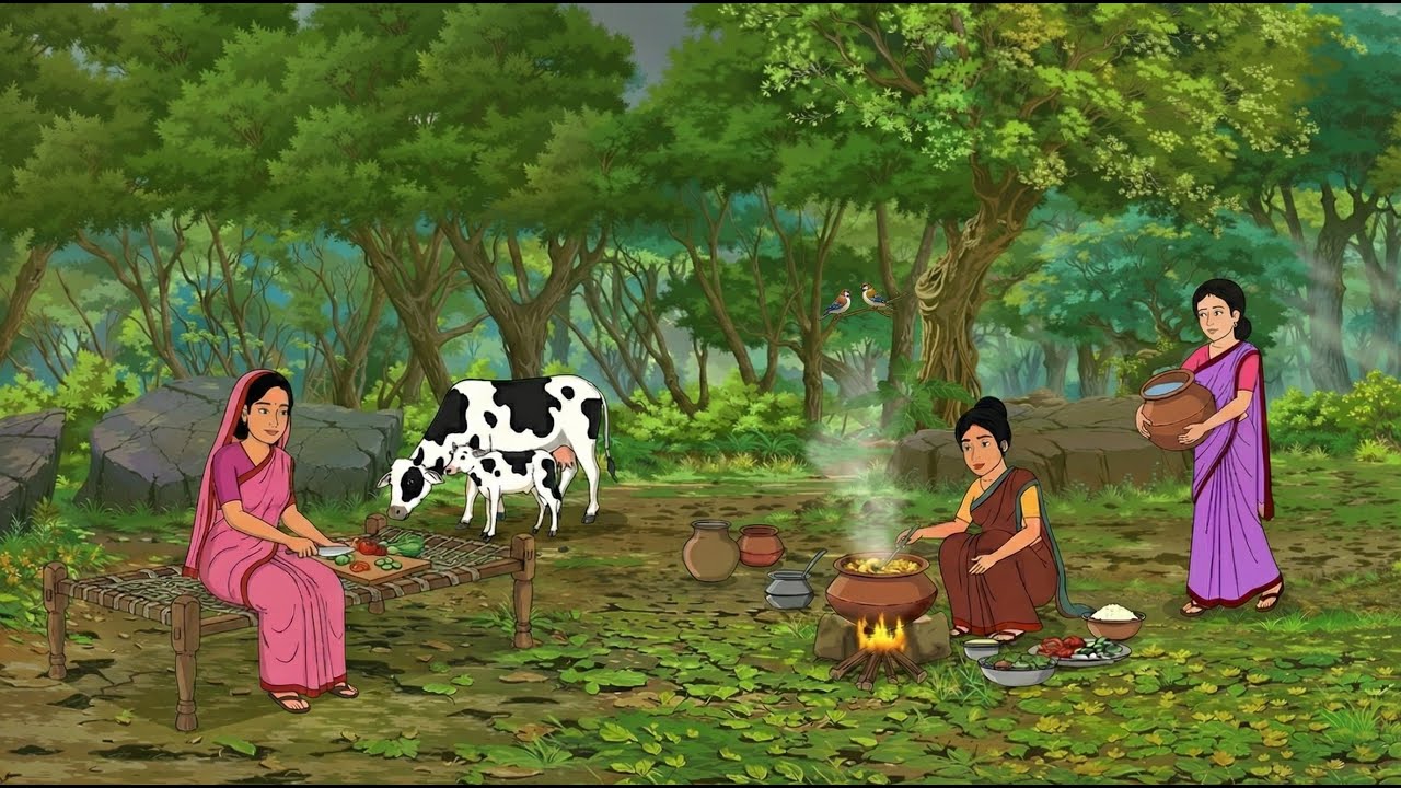 तीन बहुएँ ।। Hindi kahani | moral story | cartoon kahaniya ||
