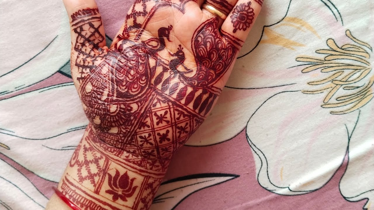 Peacock mehndi 🦚#hennaartist #likeandsubscribe #support #trending #learning #peacock #youtube 