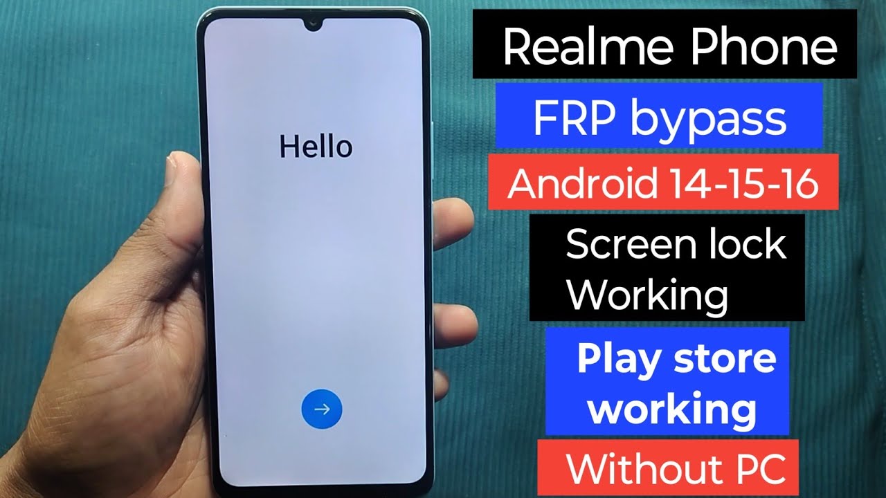 Realme Android 15/16 Frp bypass 2026 | Screen lock Not Working | All Realme Frp Unlock without PC 