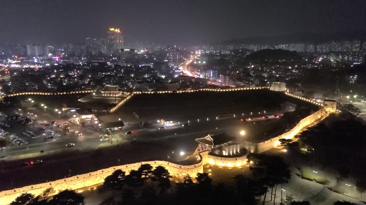 suwon City night view.(SOUTH KOREA)