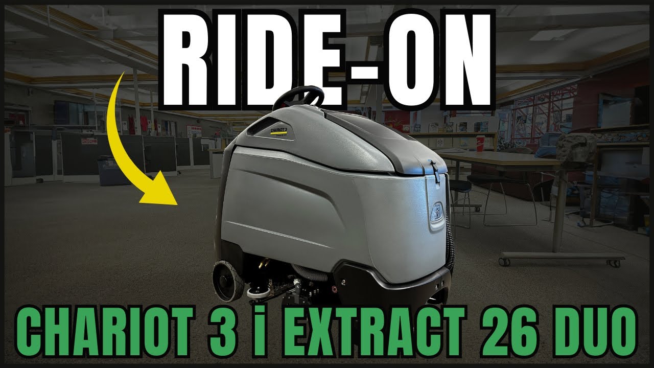 NEW Karcher CHARIOT 3 iExtract 26 Duo Carpet Extraction Demo (Lakeland College)
