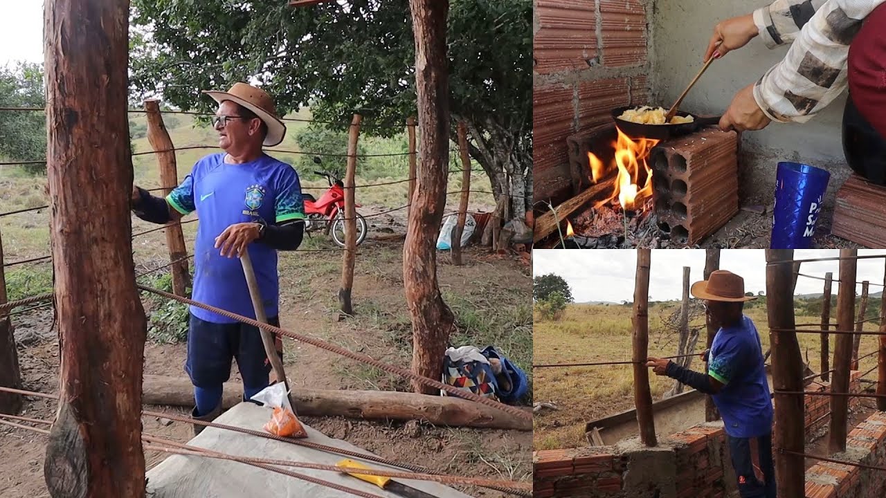 PASSAMOS O DIA INTEIRO TRABALHANDO NO SÍTIO SALGADINHO + ALMOÇO IMPROVISADO