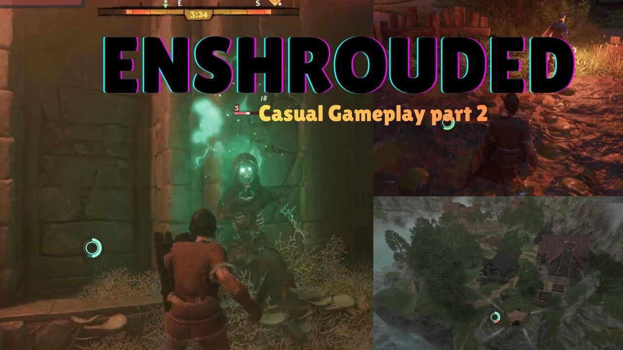 Enshrouded - Casual Gameplay : finding a home & looting catacombs #enshrouded