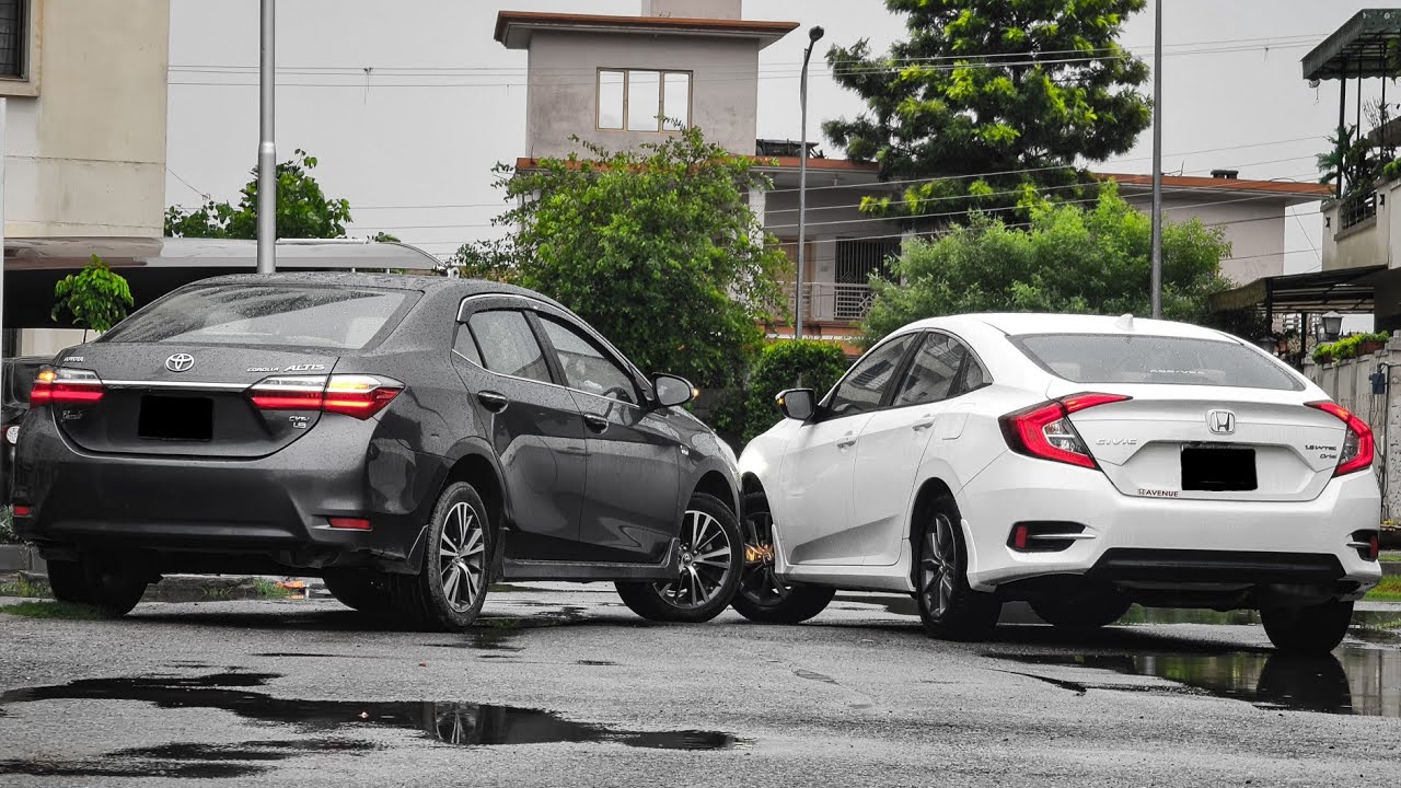 CIVIC VS GRANDE | Driving Impression Comparison | Pakistan |4K #honda #civic #toyota #grande #civicx