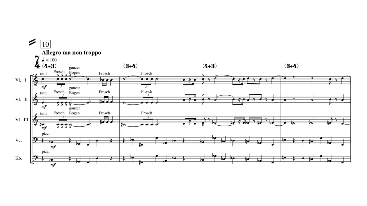 [score-video] Bernd Alois Zimmerman - Symphony in One Movement (1953)