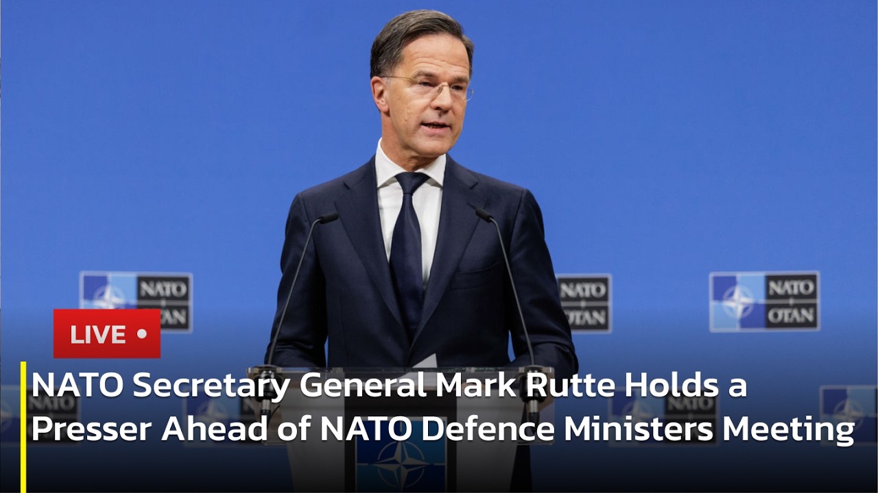 🔴LIVE: NATO Secretary General Rutte Holds a Presser Ahead of NATO Defence Ministers Meeting | AC13