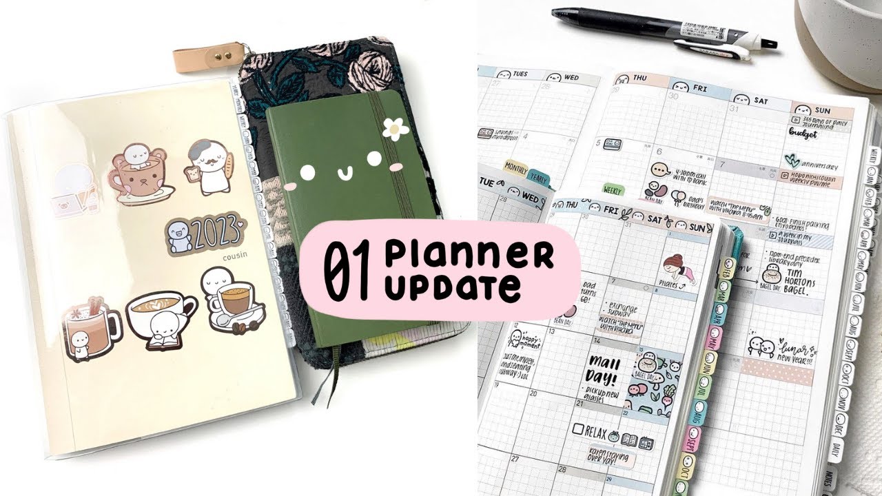 January 2023 Planner Update | Hobonichi & Bullet Journal