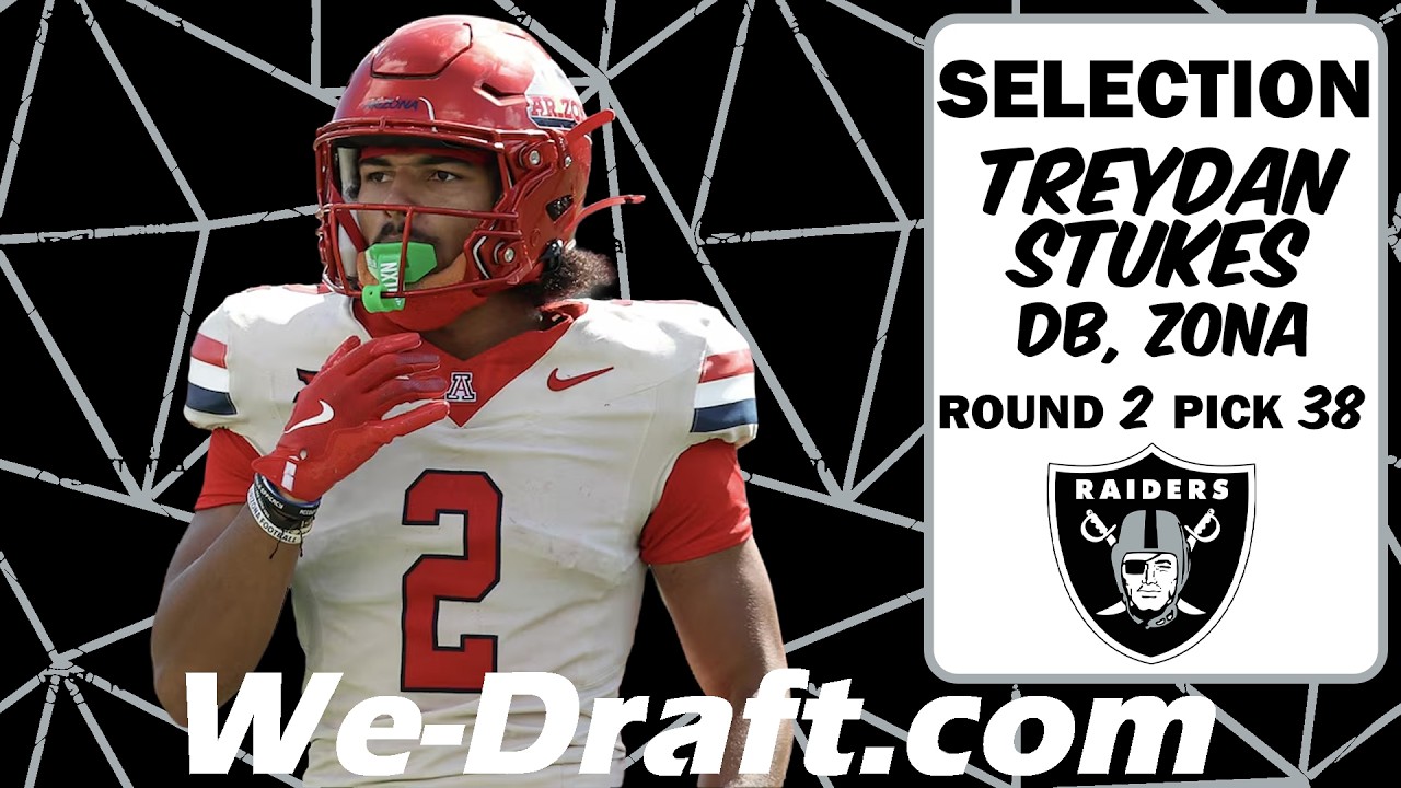 Raiders Take Combine Standout | Treydan Stukes Draft Evaluation
