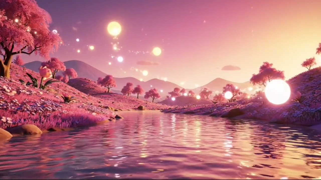 Magical Morning by the River | Peaceful Fairytale Landscape for Relaxation