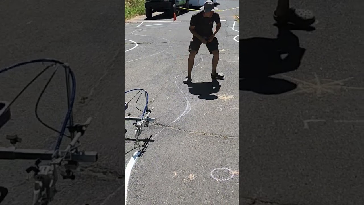 Sponsorship striping. #asphalt #buisness #painting #satisfying #linepainting