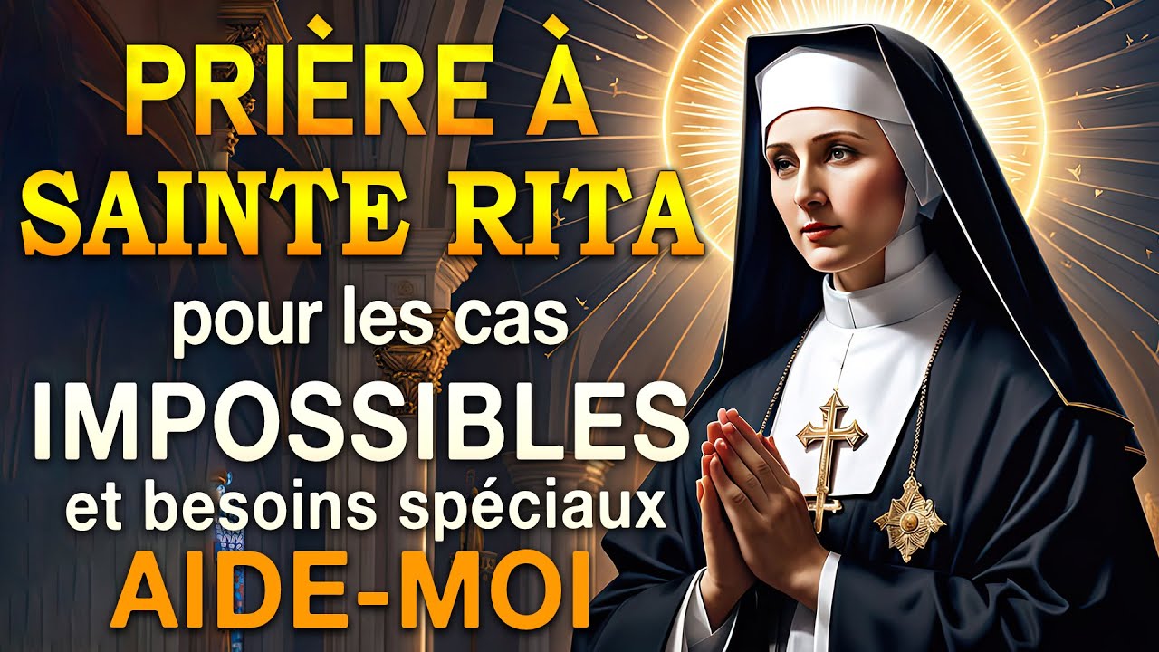Prière à SAINTE RITA 🙌STE RITA pour les cas IMPOSSIBLES et BESOINS spéciaux