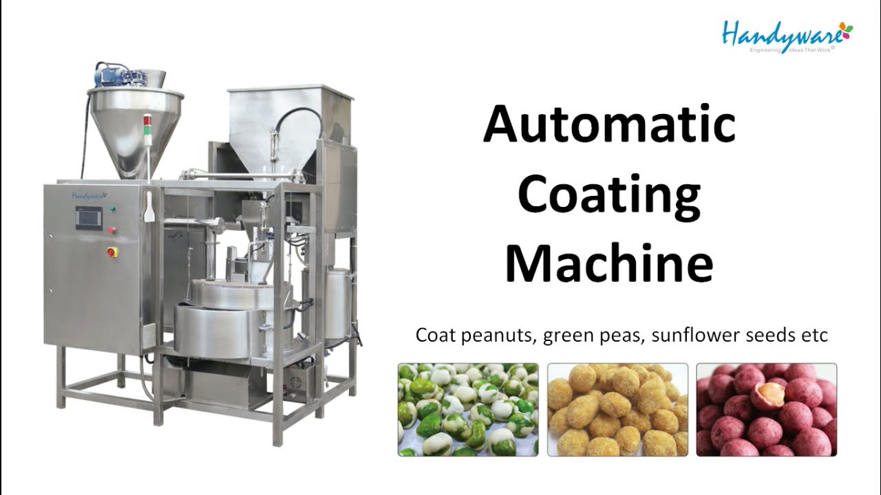 Automatic Coating Machine Food Processing Machinery Nut Coating Equipment