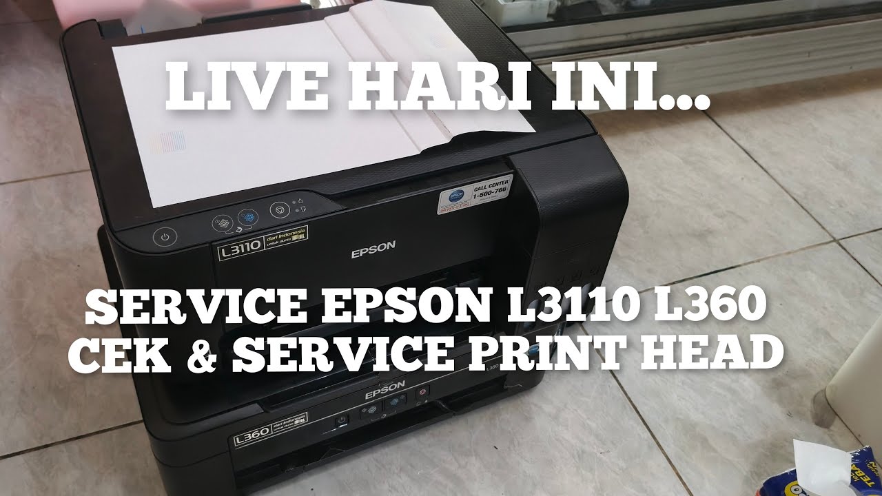 SERVICE EPSON L3110 L360 PPRINT HEAD MAMPET