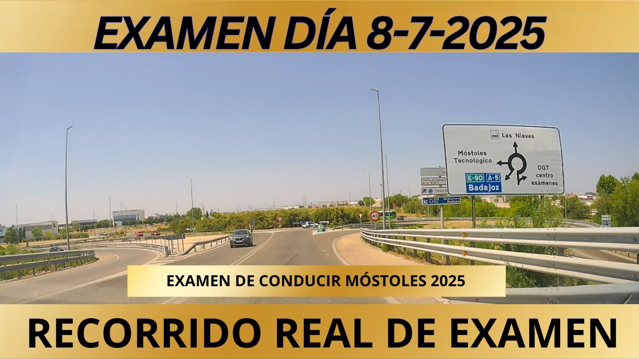 Aprende con este RECORRIDO REAL del EXAMEN de Conducir en Móstoles 2025