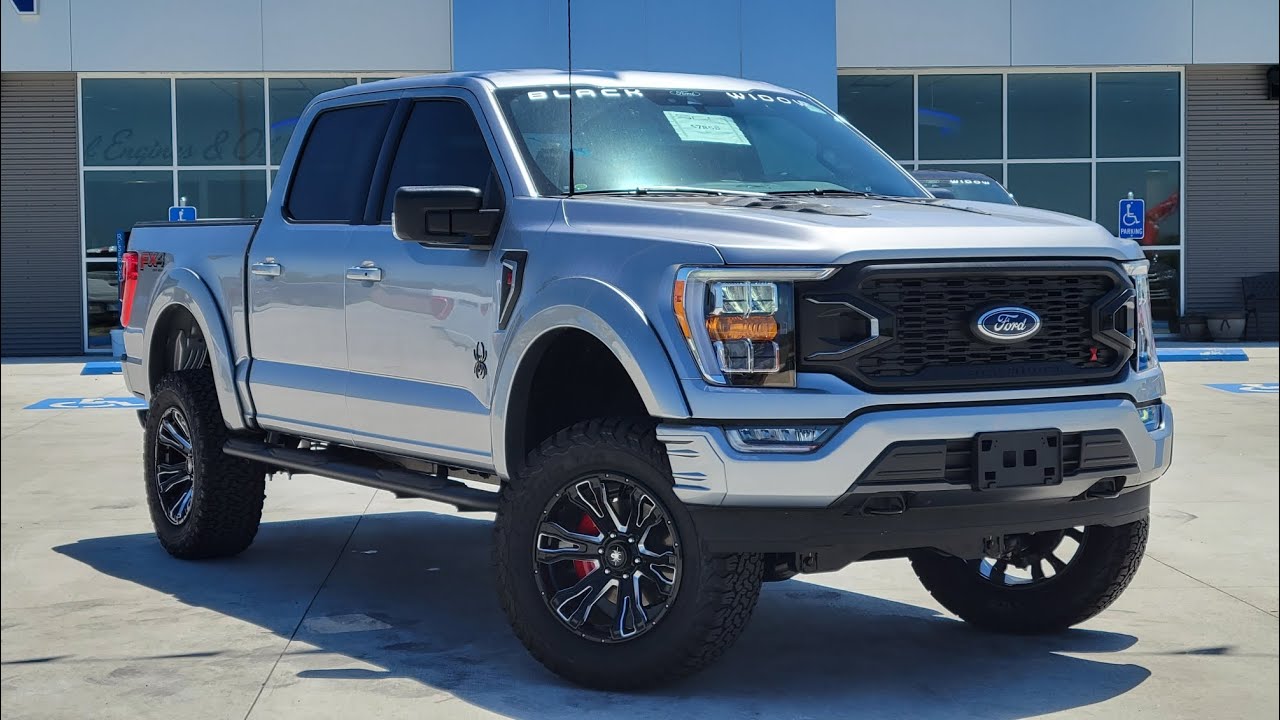 2022 F-150 Black Widow in Iconic Silver