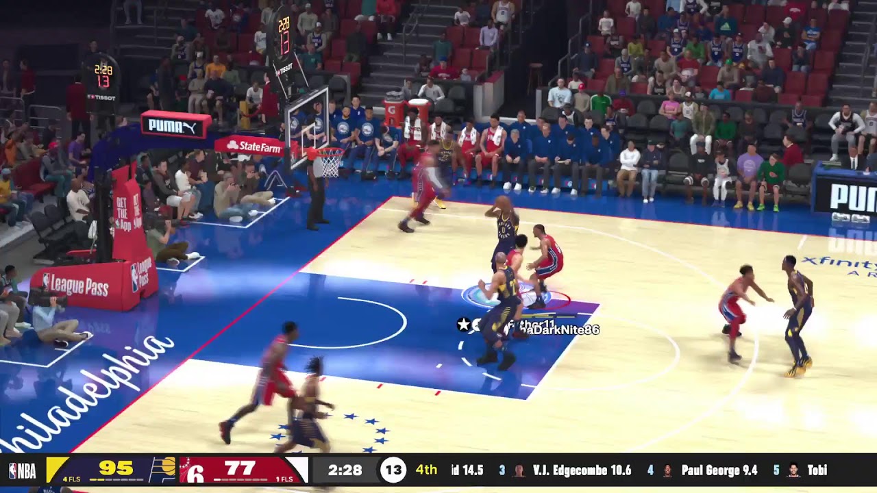 NBA2K26 League Pass 2026 Сезон «Пэйсерс» против «Филадельфии 76ерс». #НеделяНачалаИгры