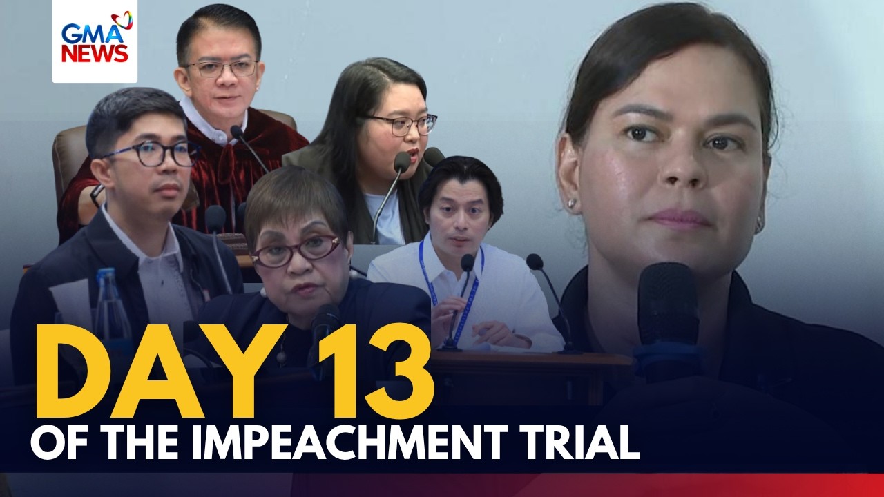 FULL - Day 13 of the VP Sara Duterte Impeachment trial (August 5, 2026) | GMA News