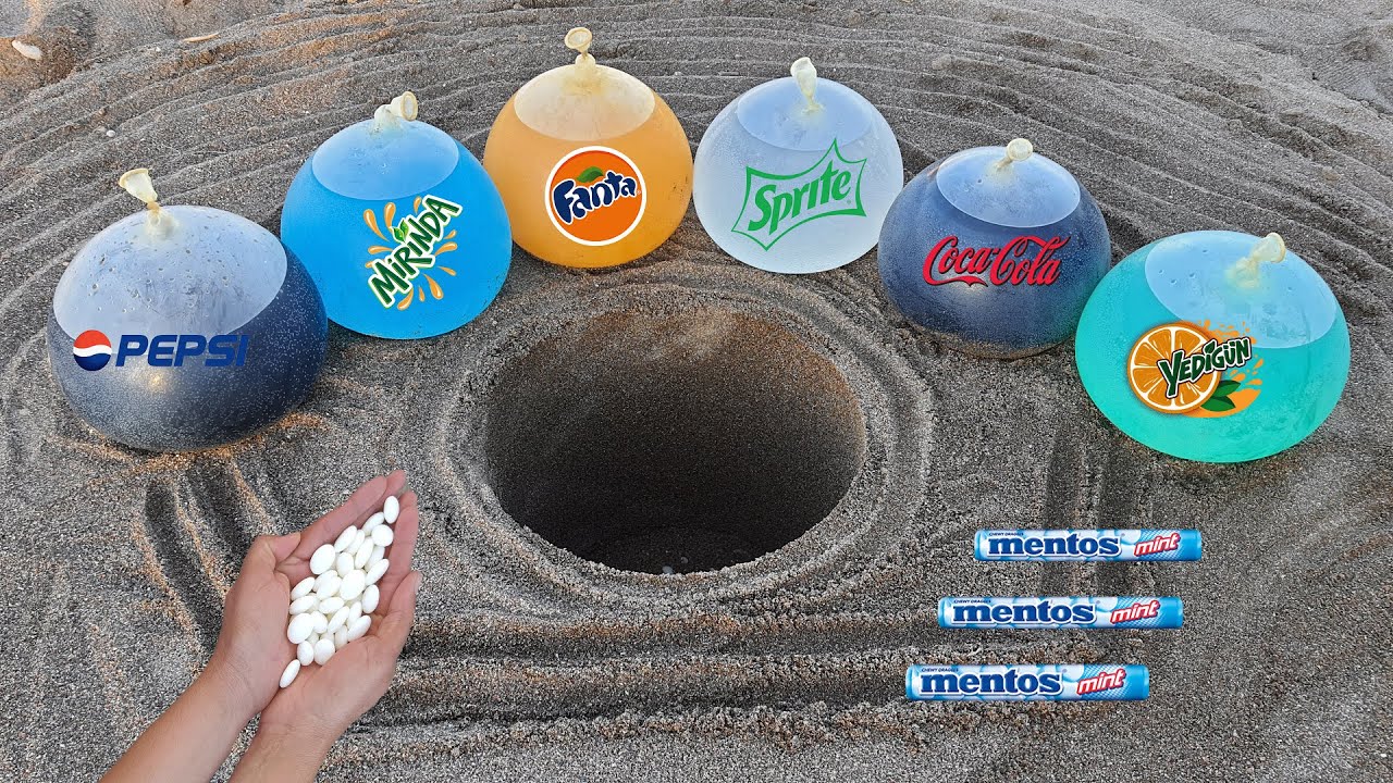 Experiment Bucket, Coca Cola, Fanta, Sprite, Pepsi, Mirinda