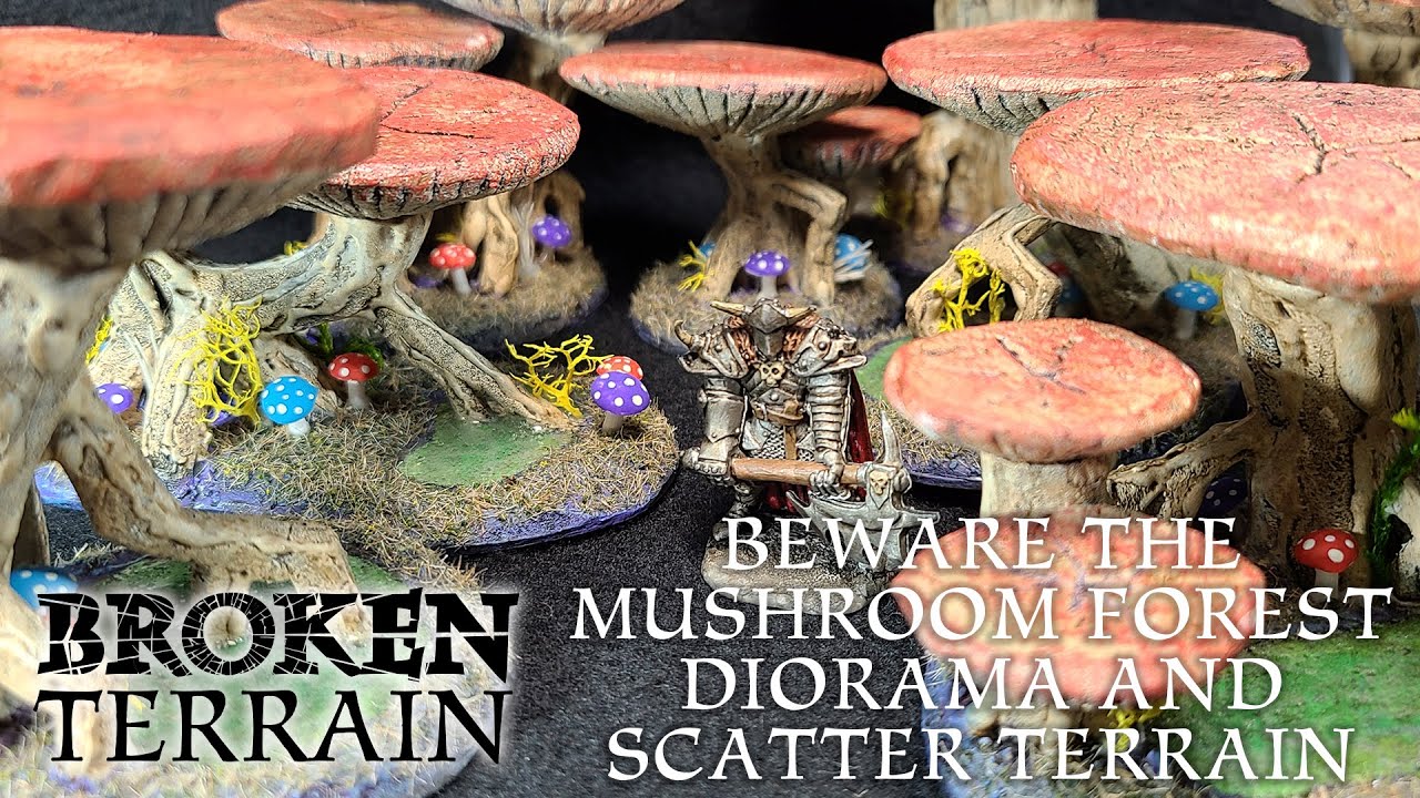 Beware the Mushroom Forest - diorama and scatter terrain